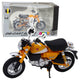 Motorcycle Retro Classic Metal Lights Yellow 1:12