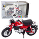 Motorcycle Retro Classic Metal Lights Red 1:12