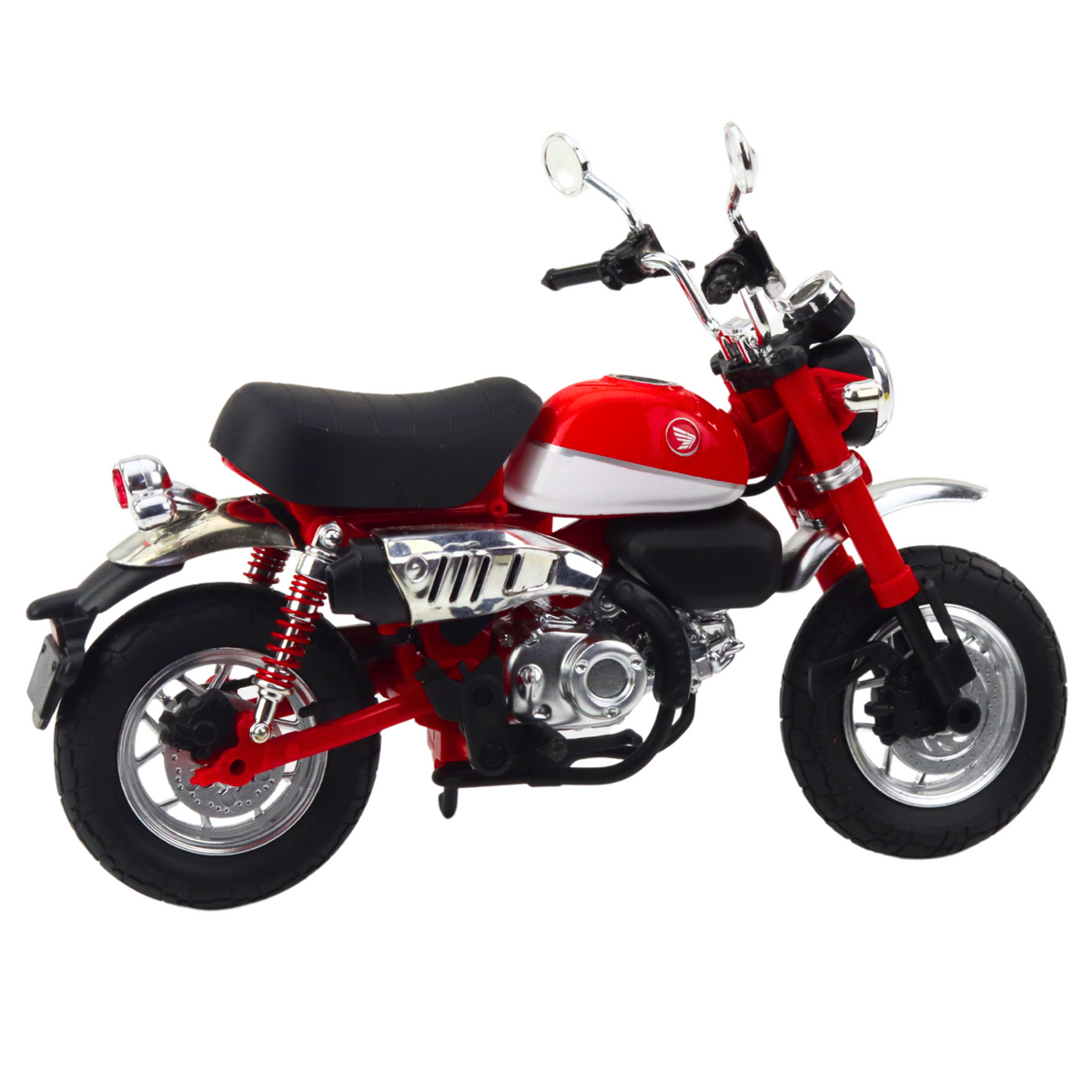 Motorcycle Retro Classic Metal Lights Red 1:12
