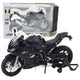 Sports Motorcycle Metal Lights Sounds Black S1000 1:12