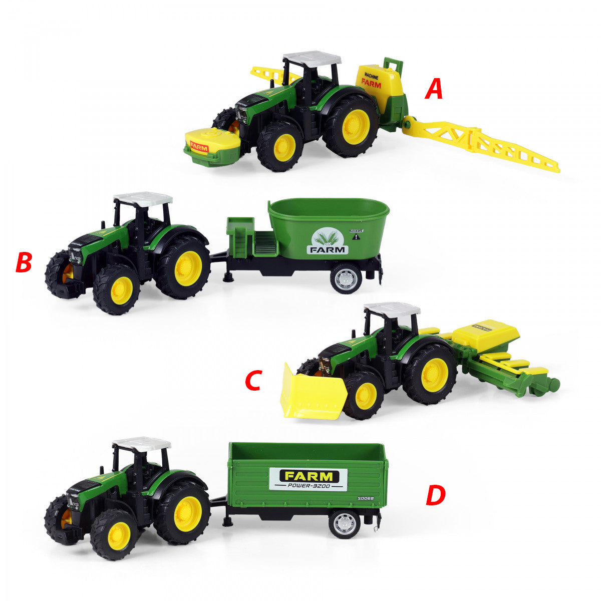 Tractor metalic cu siding