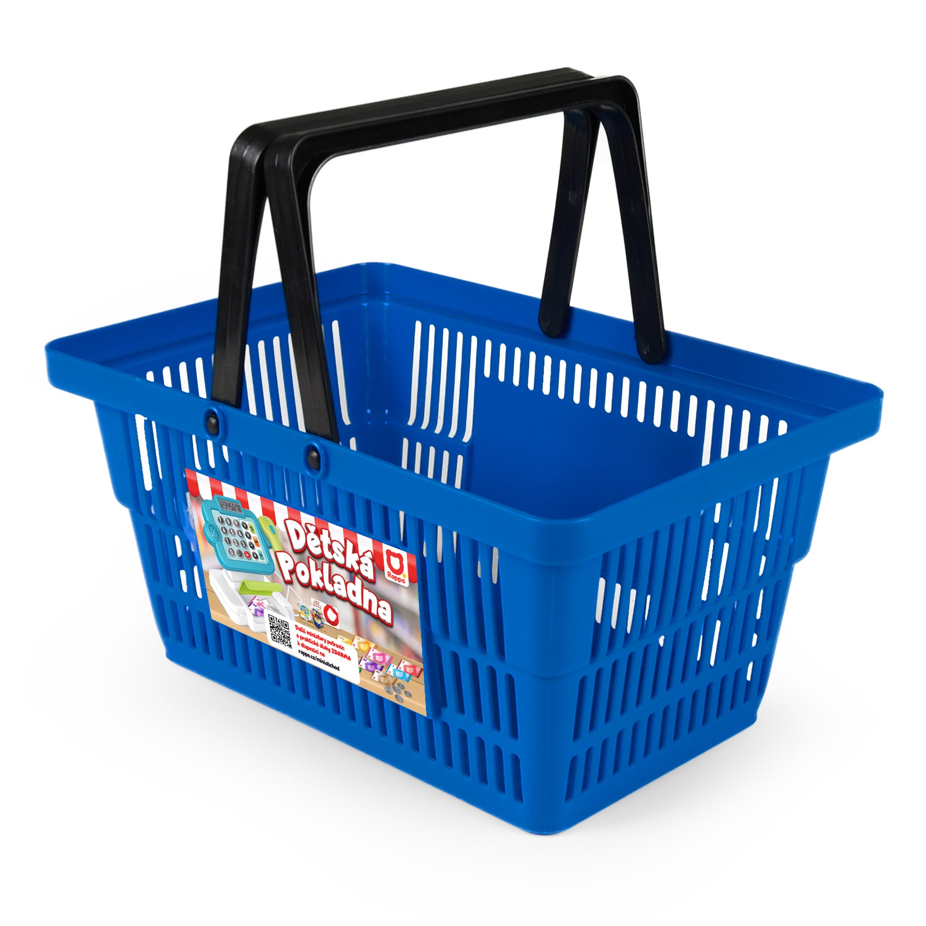 Cesto de Compras Com Acessórios Azul