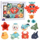 Crab Bath Toy Set Sea Animals 12 Pcs
