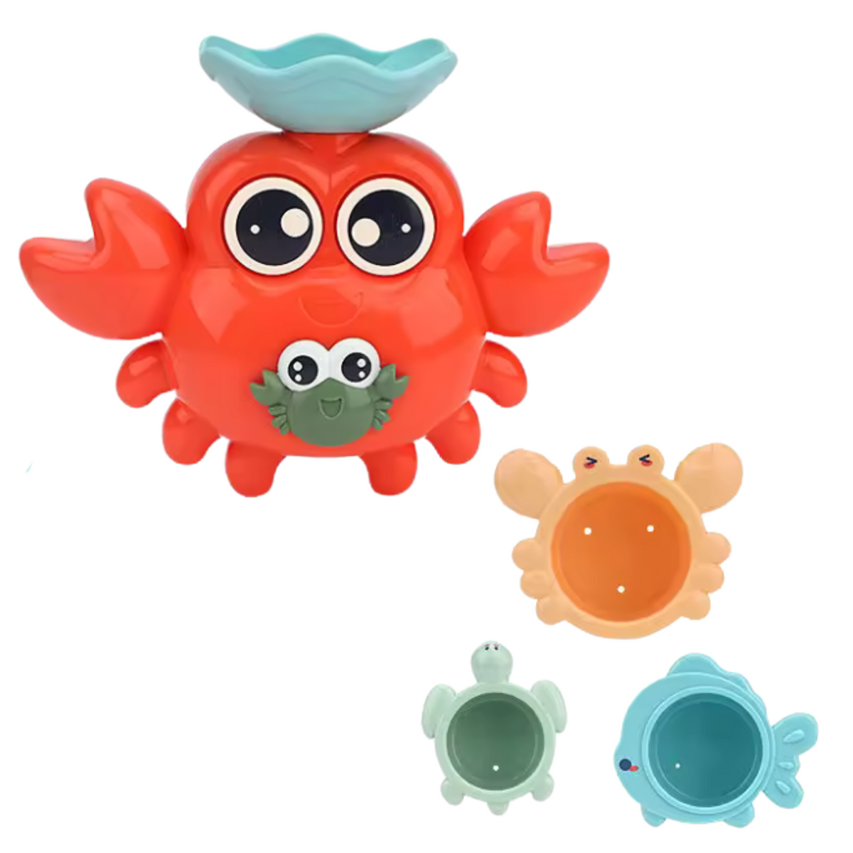Crab Bath Toy Set Sea Animals 12 Pcs