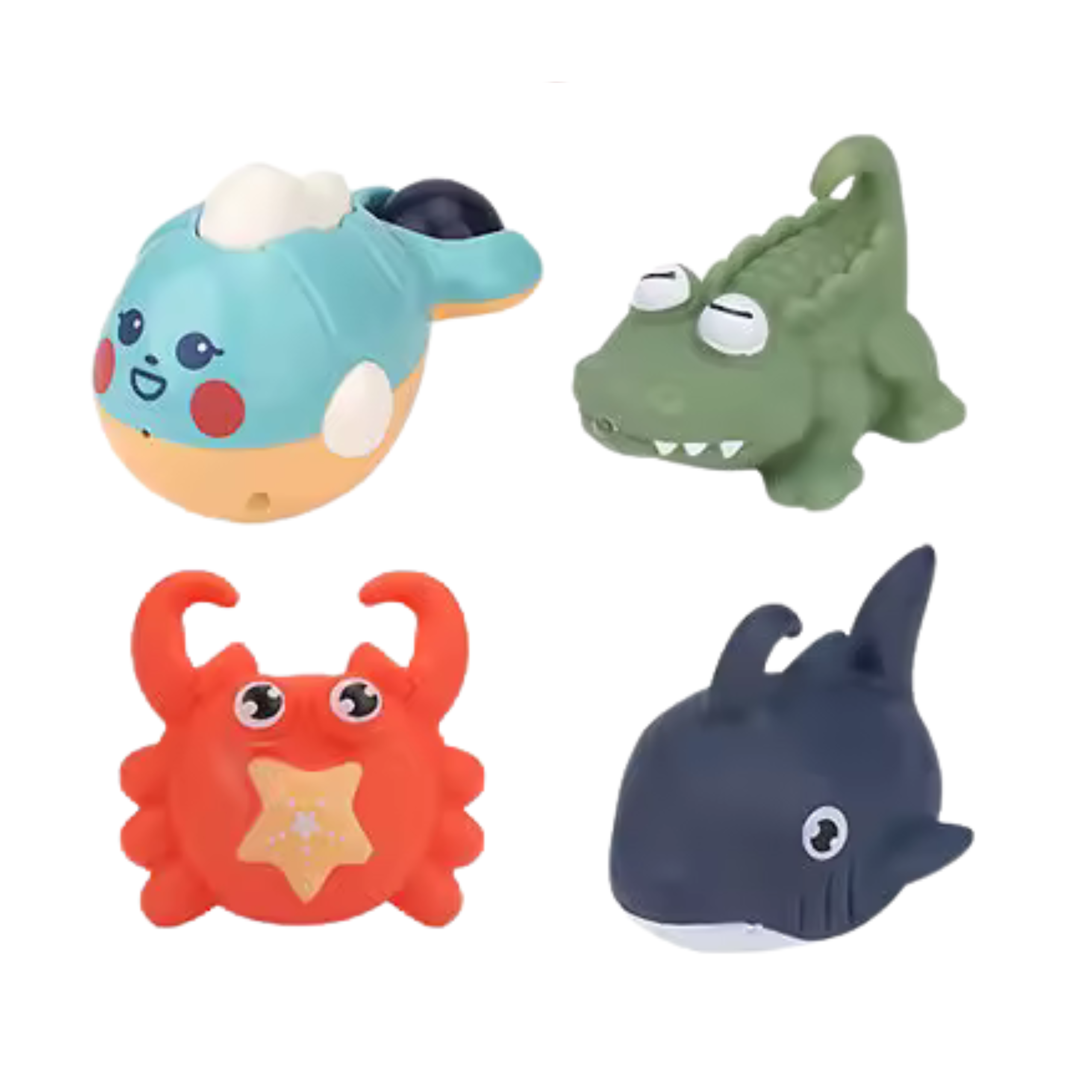 Crab Bath Toy Set Sea Animals 12 Pcs