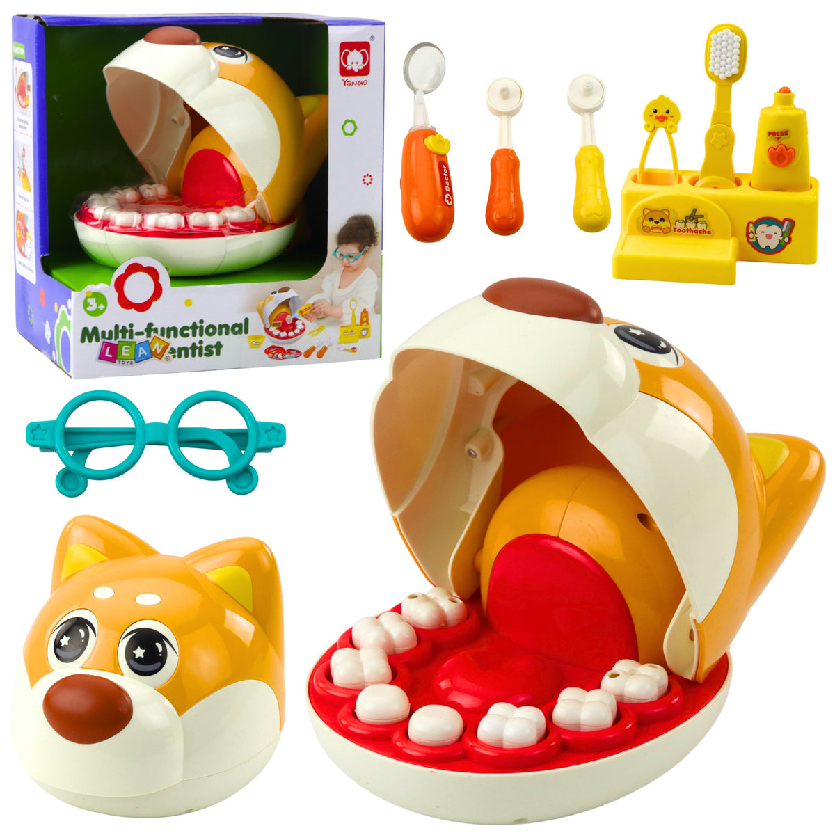 Dog At The Dentist Toy Doctor With Sick Toothwa