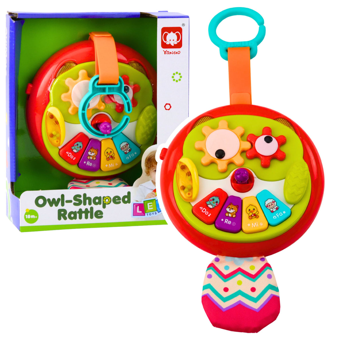 Interactive Owl Pendant With Moving Elements Piano And Rustling Tail