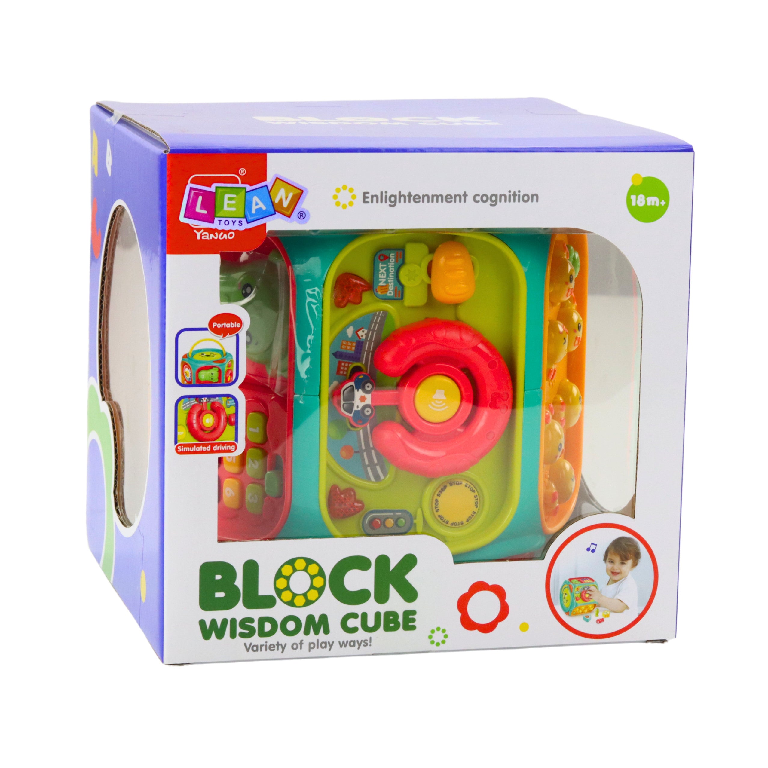 Educational Toy Interactive Cube Multifunctional 8in1