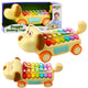Riding Dog With Cymbals Movable Ears Tail Stick On A String