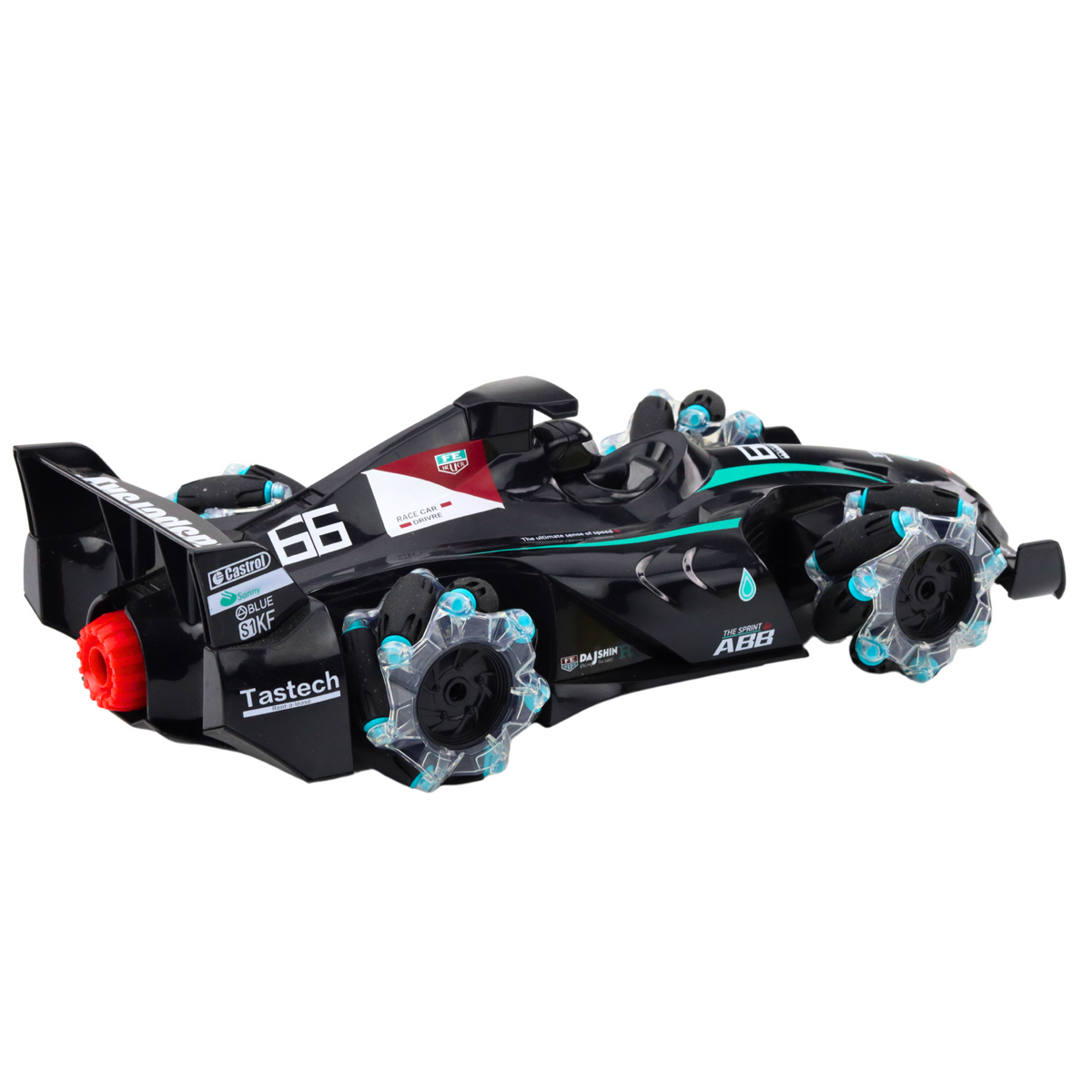 Rc Car Sports Car Remote Controlled Smoke Effect 2.4g Black