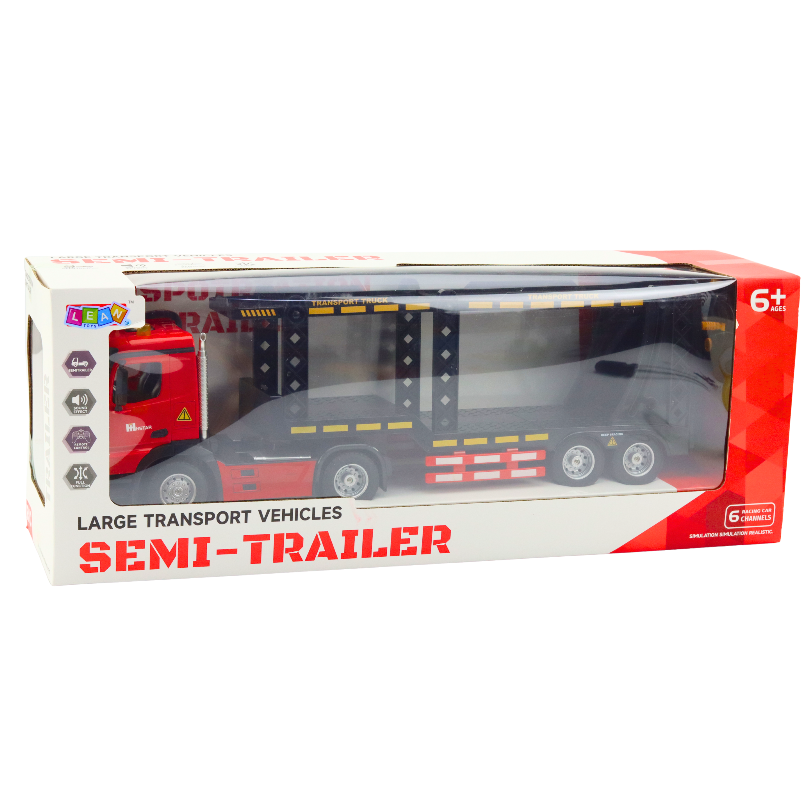 Large Lora Tow Truck Remote Controlled Rc 2.4g 6ch Red
