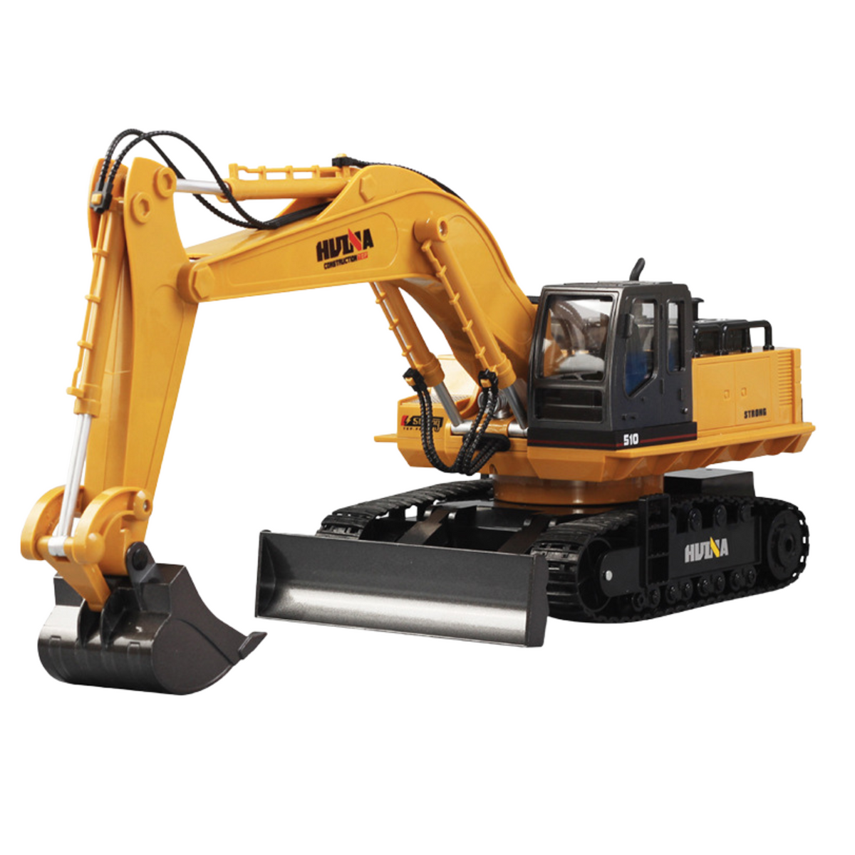 Huina 1:16 Escavadeira de esteira Rc Cabine giratória com controle remoto