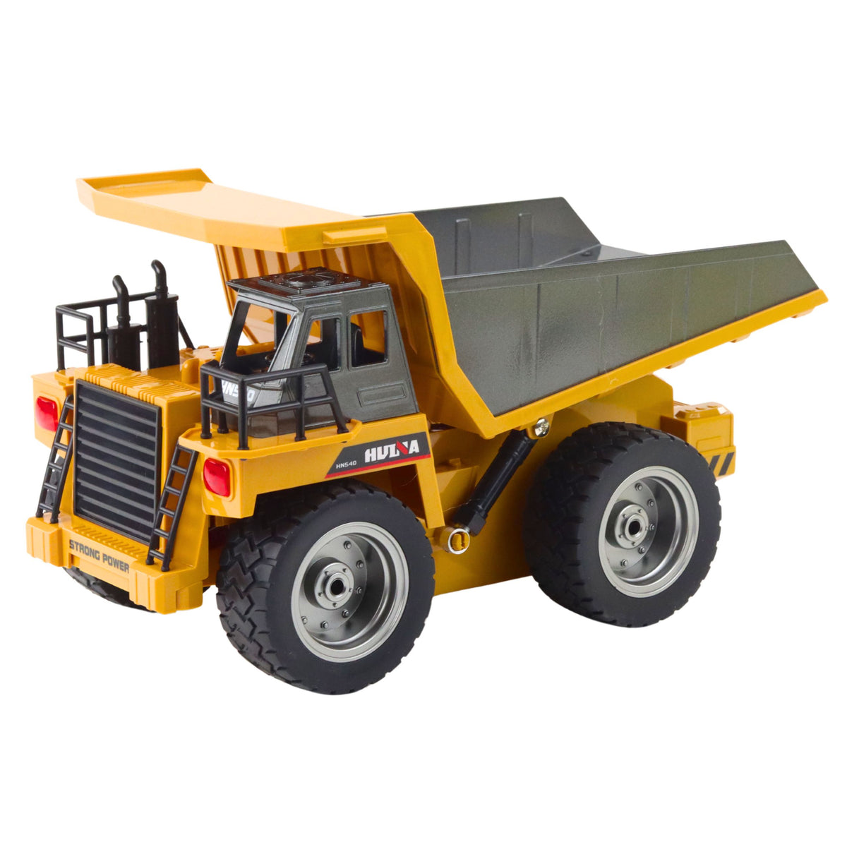 Caminhão basculante Huina Rc amarelo 9 canais 1:18
