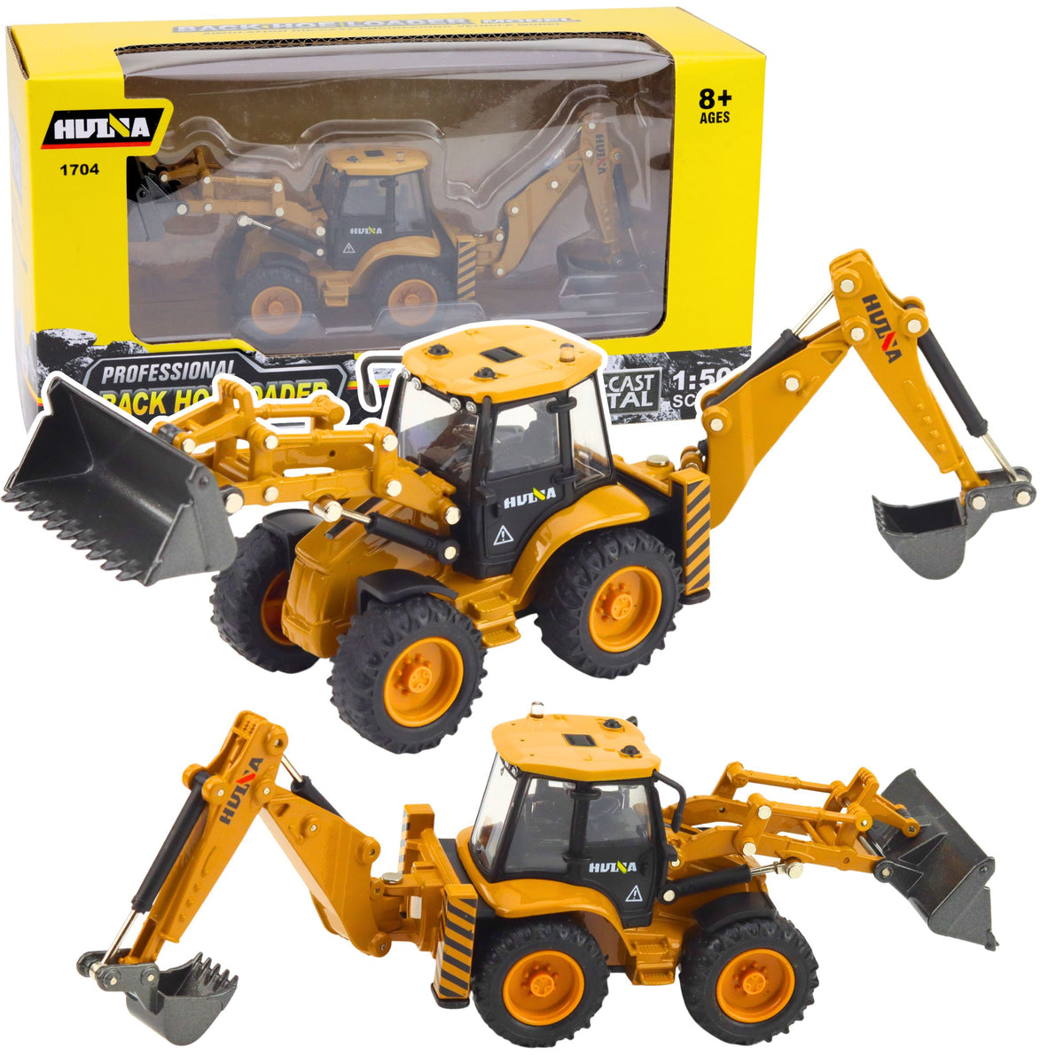 Telescopic Handler Metal Huina Yellow 1:50