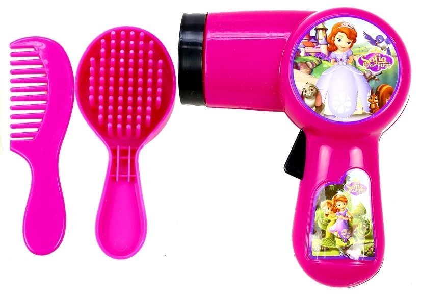 Princess In A Suitcase Set - Hair Dryer Earrings Headband Pink