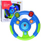 Interactive Steering Wheel For Toddlers Lights Sounds Green-blue