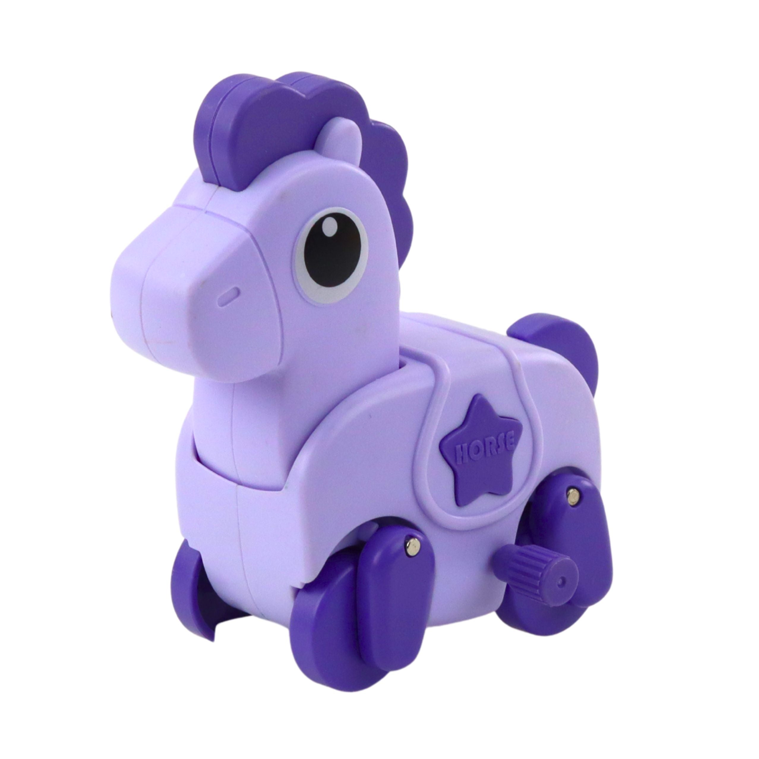 Wind-up Riding Animal Toy For Toddlers Mix