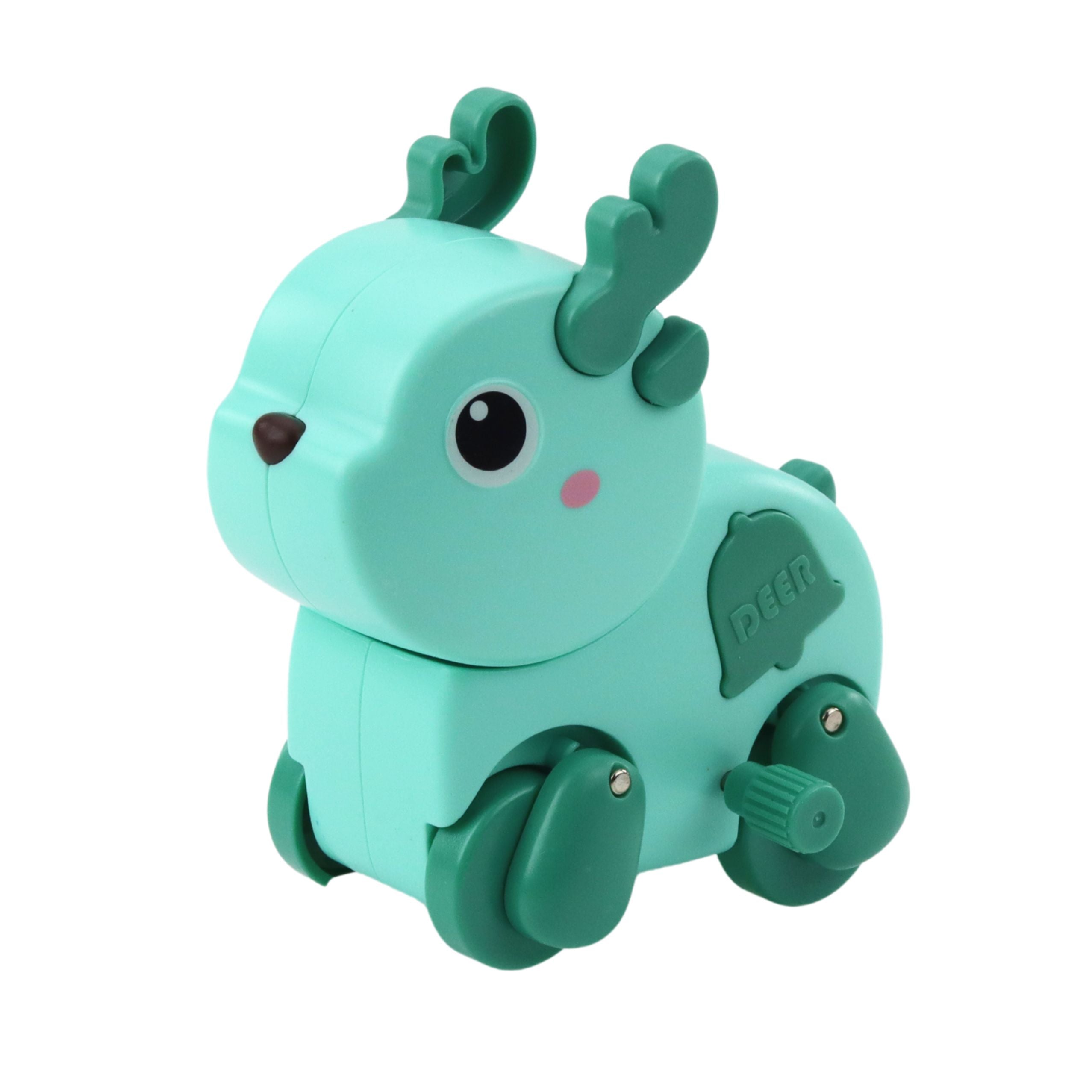 Wind-up Riding Animal Toy For Toddlers Mix