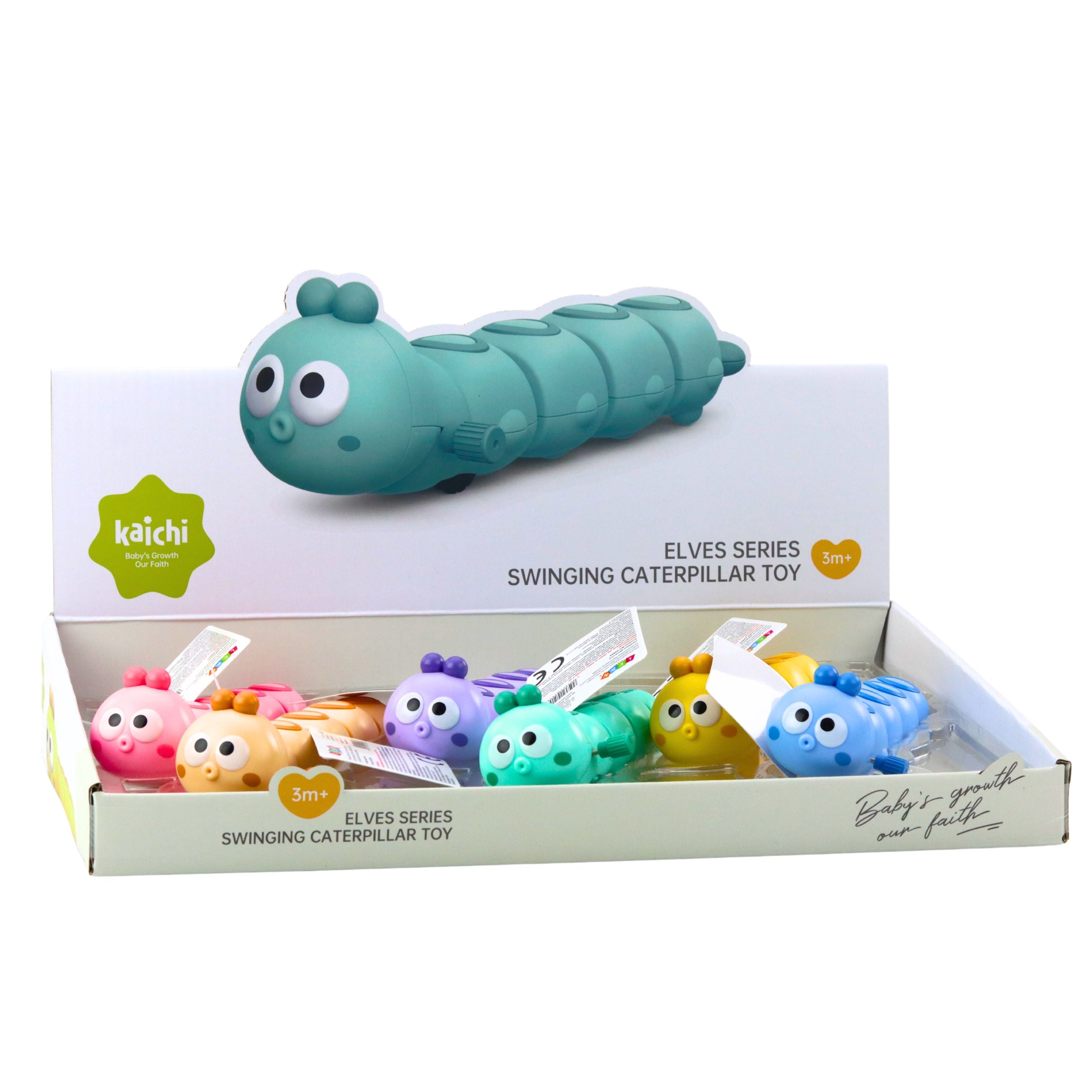 Riding Caterpillar Earthworm Wind-up Toy Colors