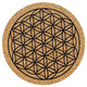Комплект коркови подложки Flower Of Life от 6 --комплект от 2 бр. - 8x0,5 см