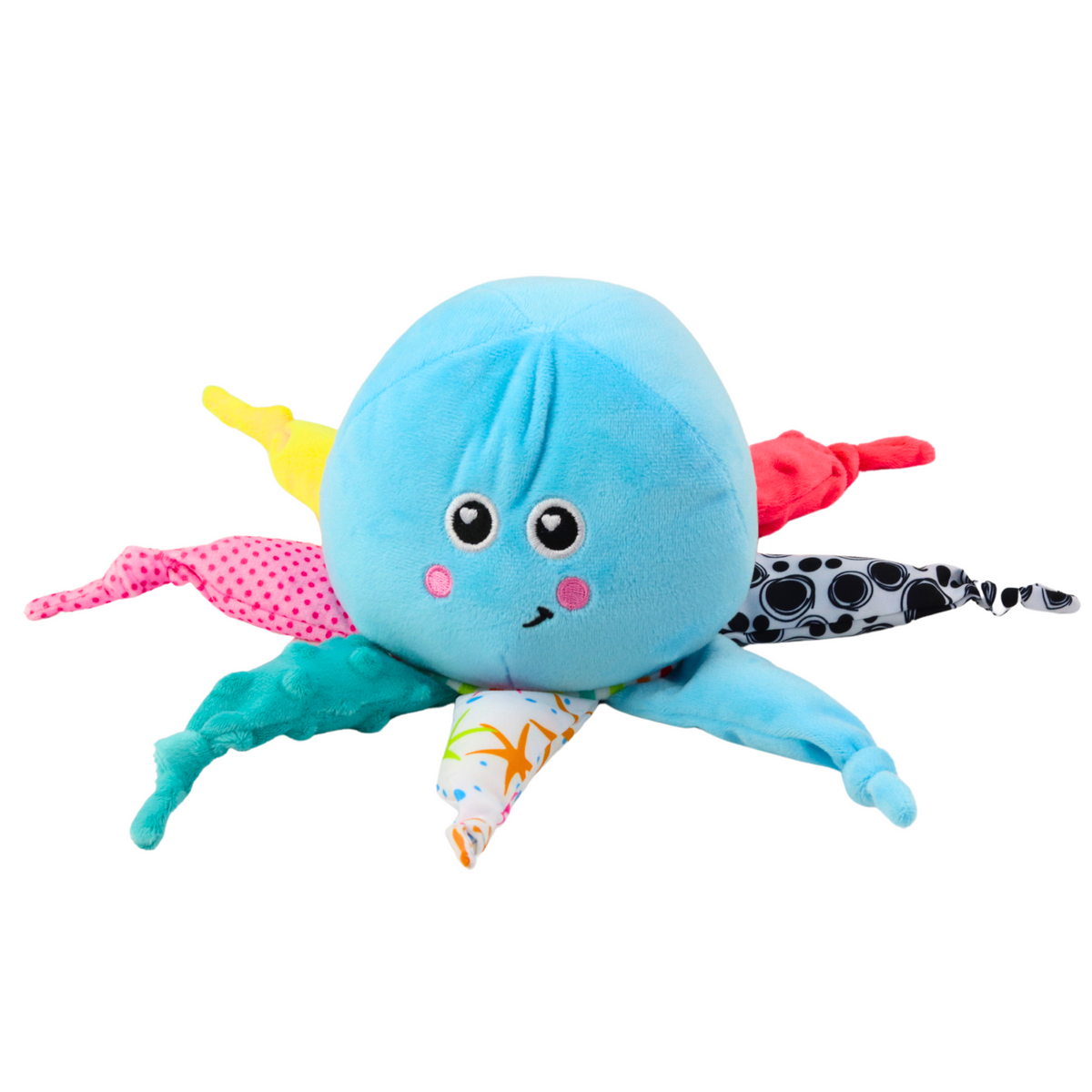 Plush Octopus Sleeping Cuddly Toy Light Sound Blue