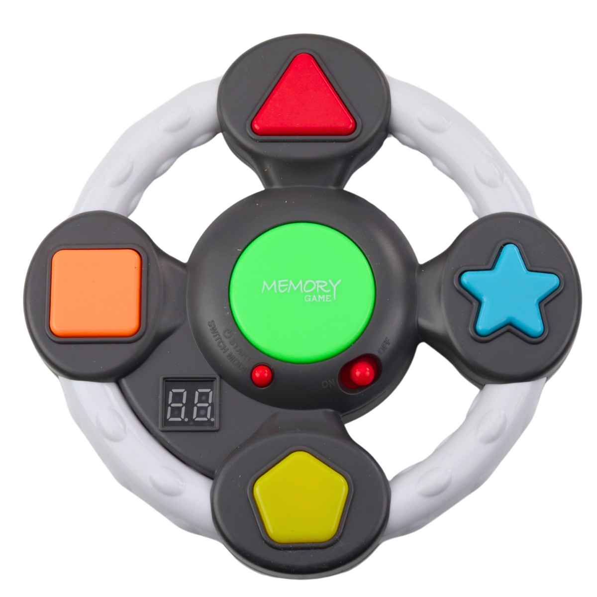Electronic Logic Game Memory Arcade Steering Wheel Lights Sounds