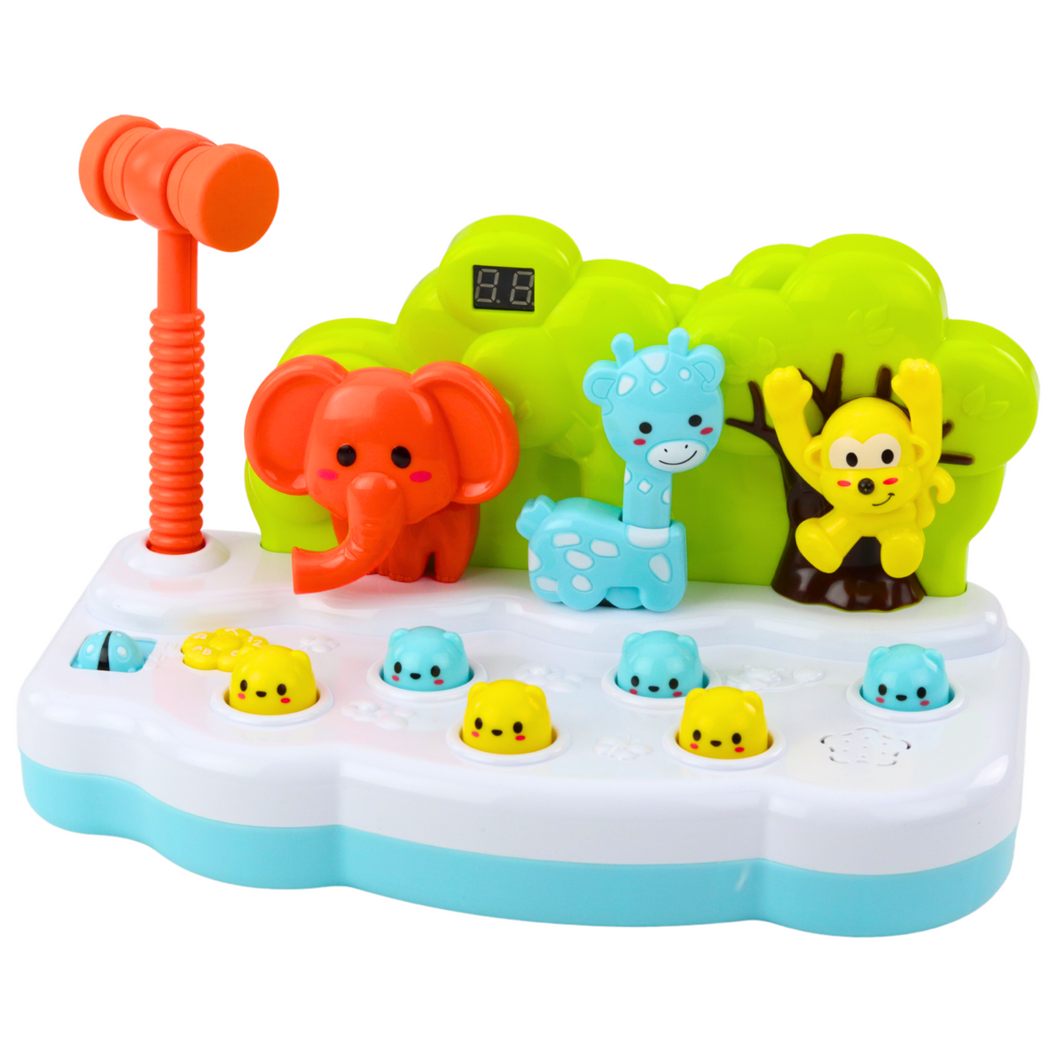 Whack-a-mole Animals Skill Game Counter Hammer Color