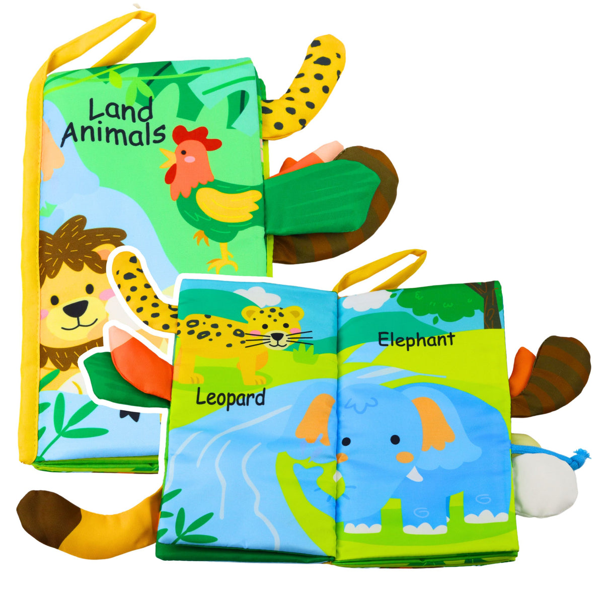 Soft Educational Book Rustling Animals For Babies