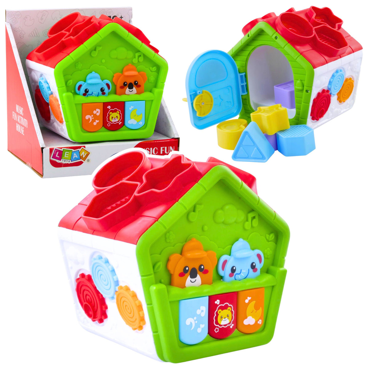 Interactive Educational Sorter House For Toddlers Green