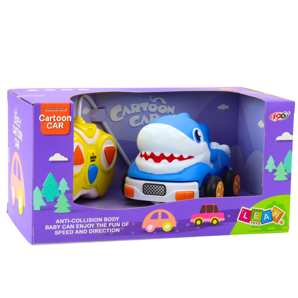 Remote Control Car Rc For Toddlers Blue Shark