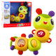 Interactive Sensory Caterpillar Musical Rattle Teether Rotating 360°