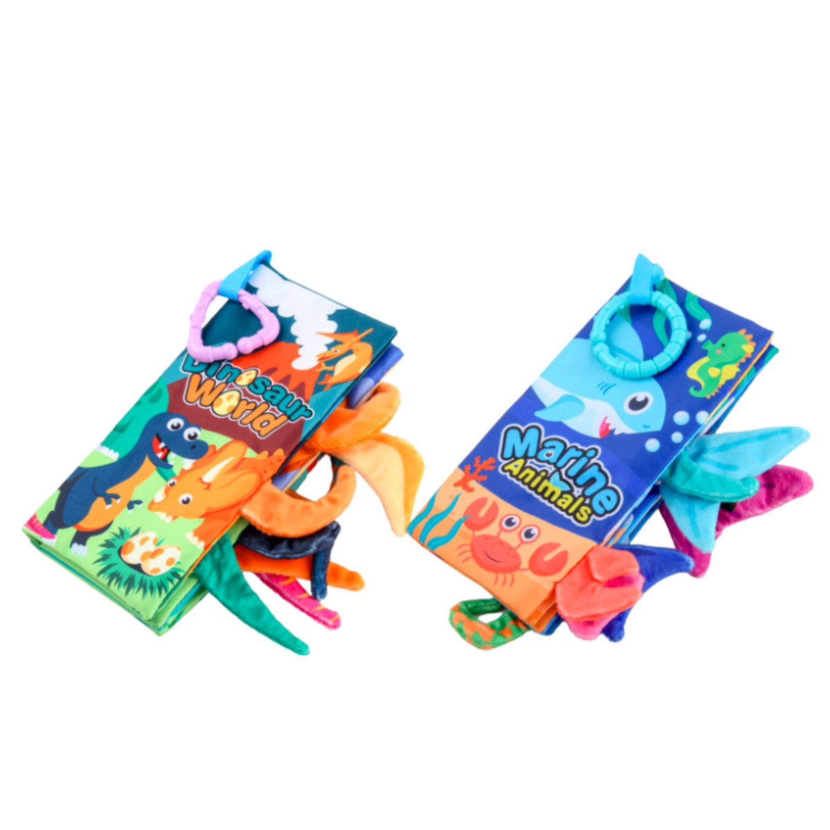 Set Of Soft Colorful Educational Sensory Books For Toddlers 4pcs