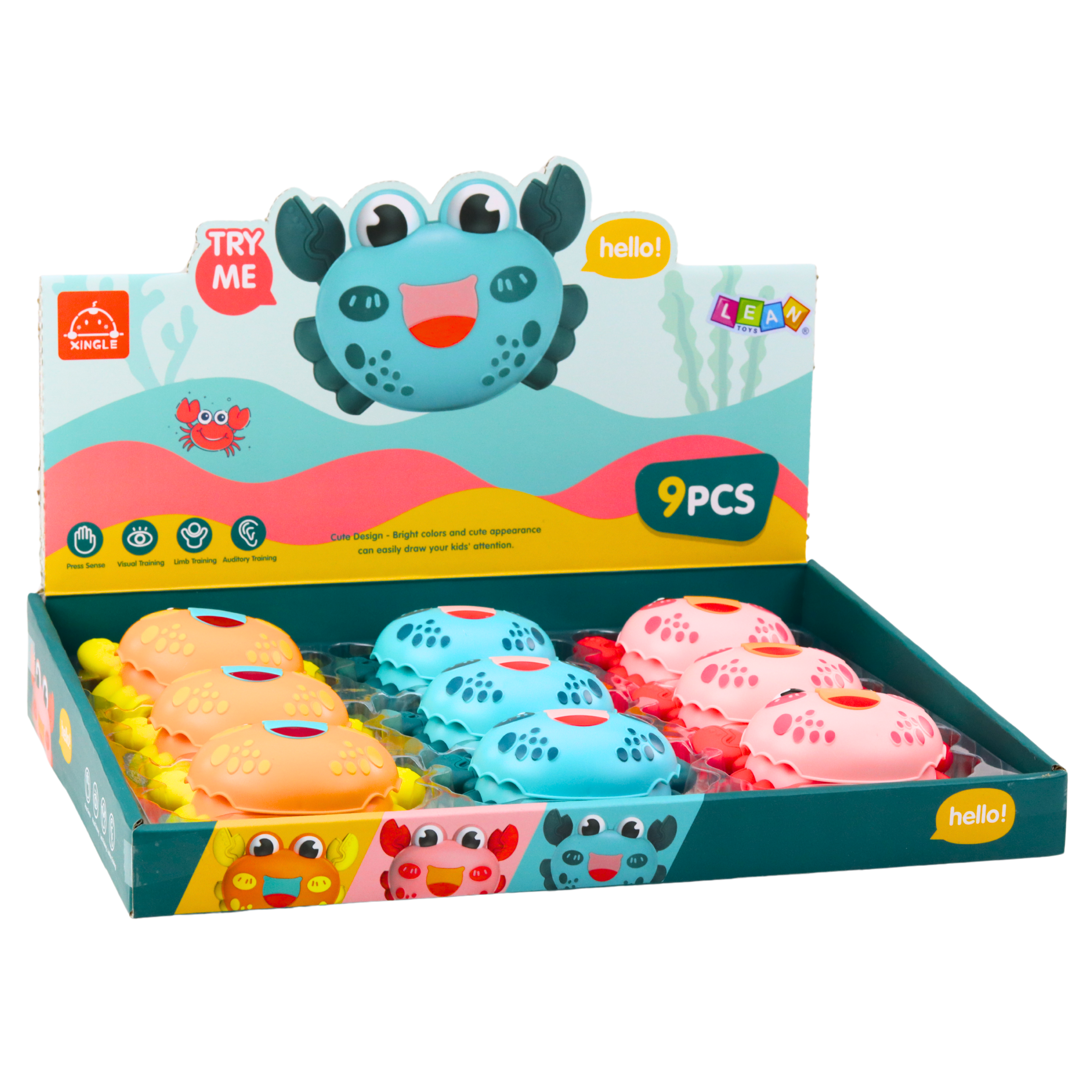 Interactive Crab With Motor Mix Colorful Riding