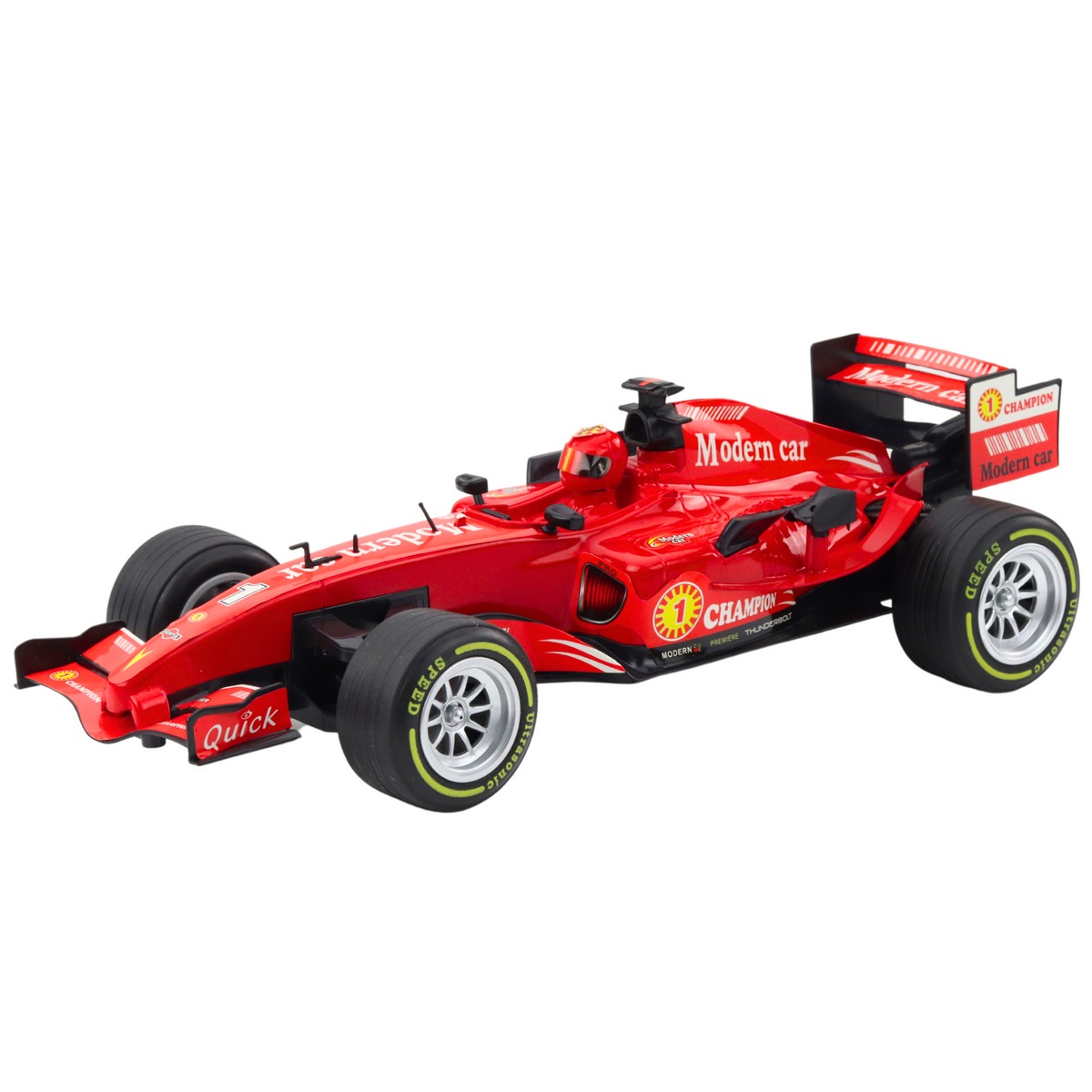 Remote Controlled Rc Racing Car Steering Wheel Lights Sounds 1:12 Red