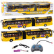 Rc 1:32 Yellow Articulated Remote Controlled Trolleybus School Bus