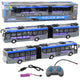 Rc Police Articulated Bus Remote Controlled Lights Gray 1:32