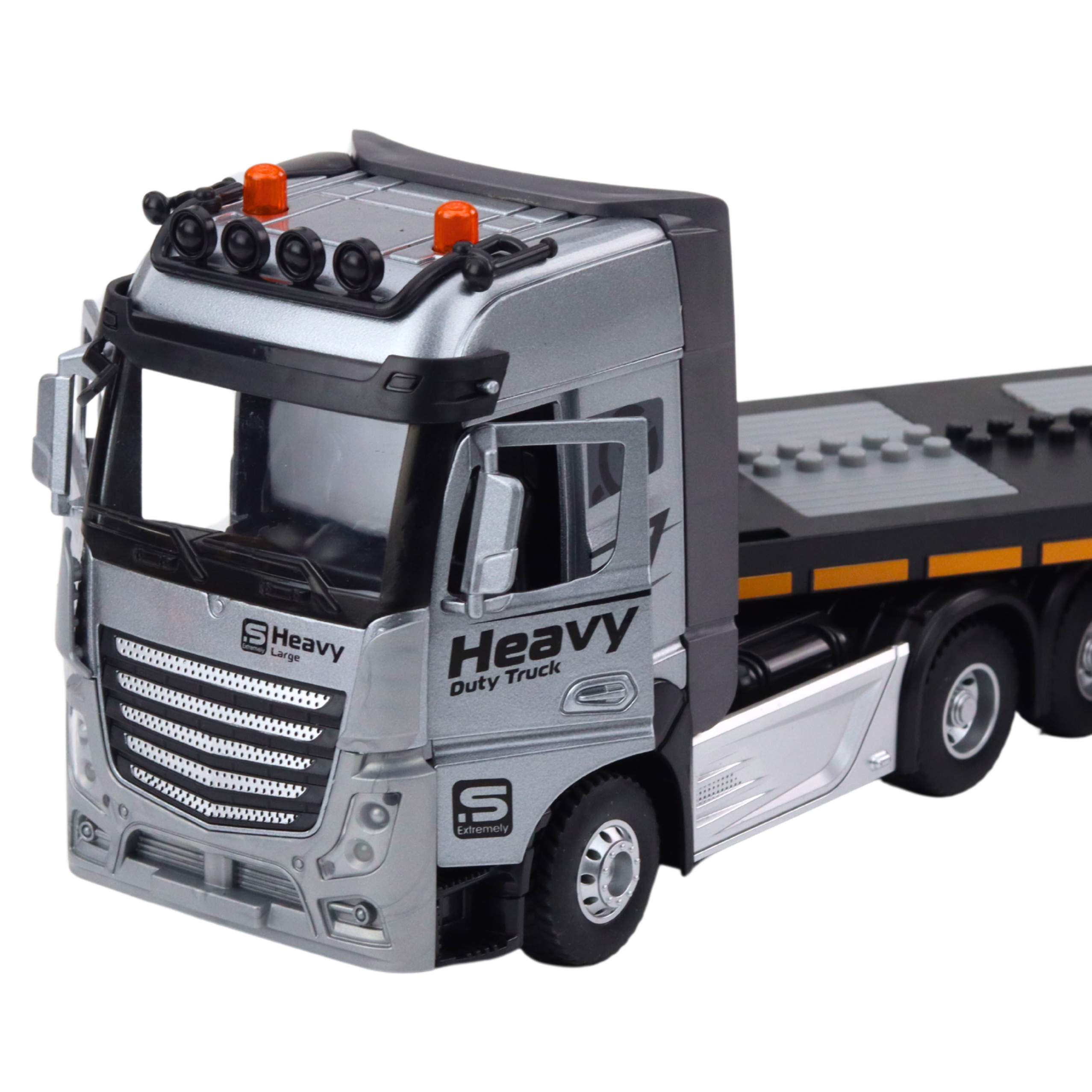Remote Controlled Rc Tow Truck With Excavator Lights Sounds 1:24