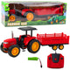 Rc Remote Controlled Farm Tractor With Trailer Red