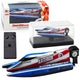 Remote Controlled Rc Motorboat Blue-silver 14cm