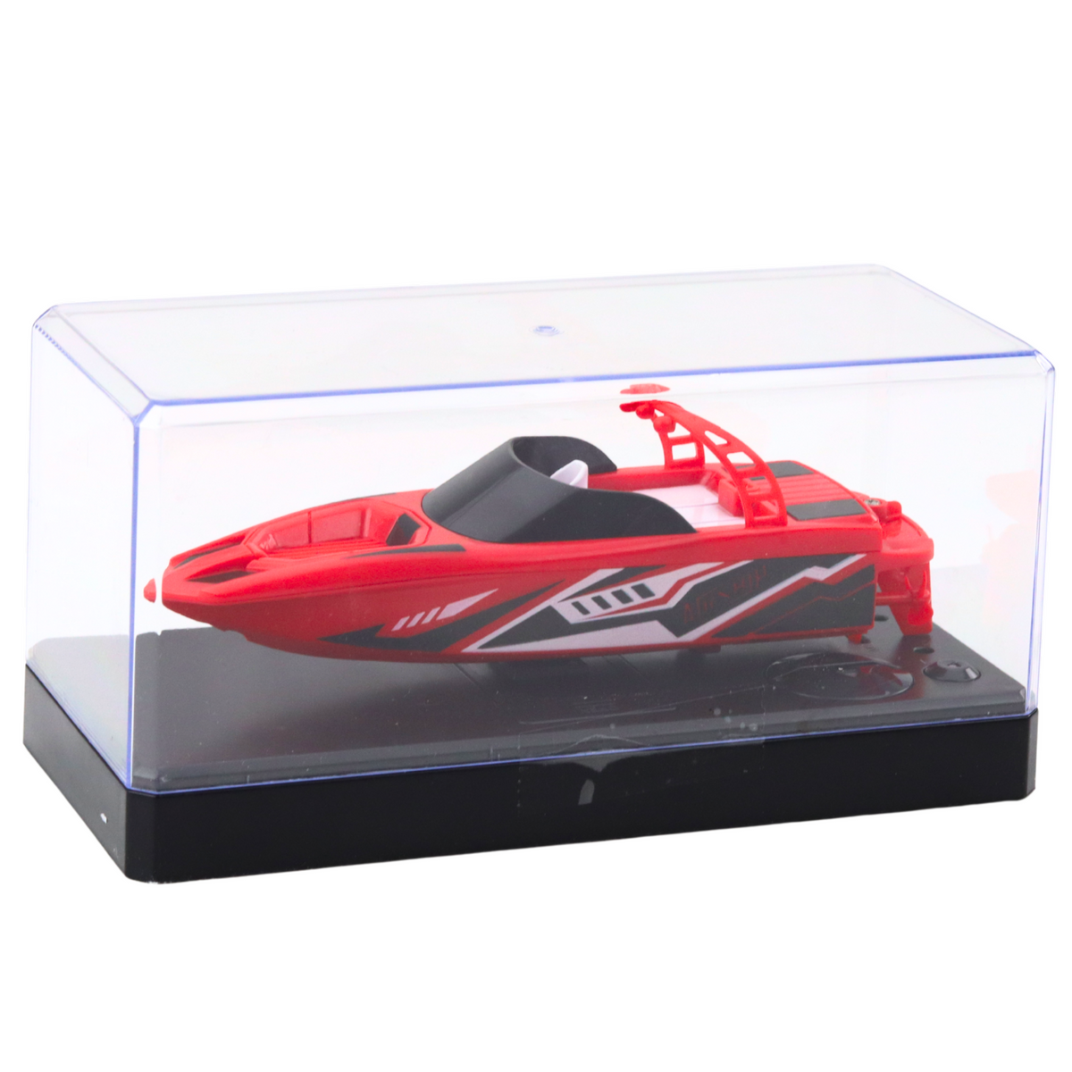 Remote Controlled Rc Motorboat White And Red 15cm