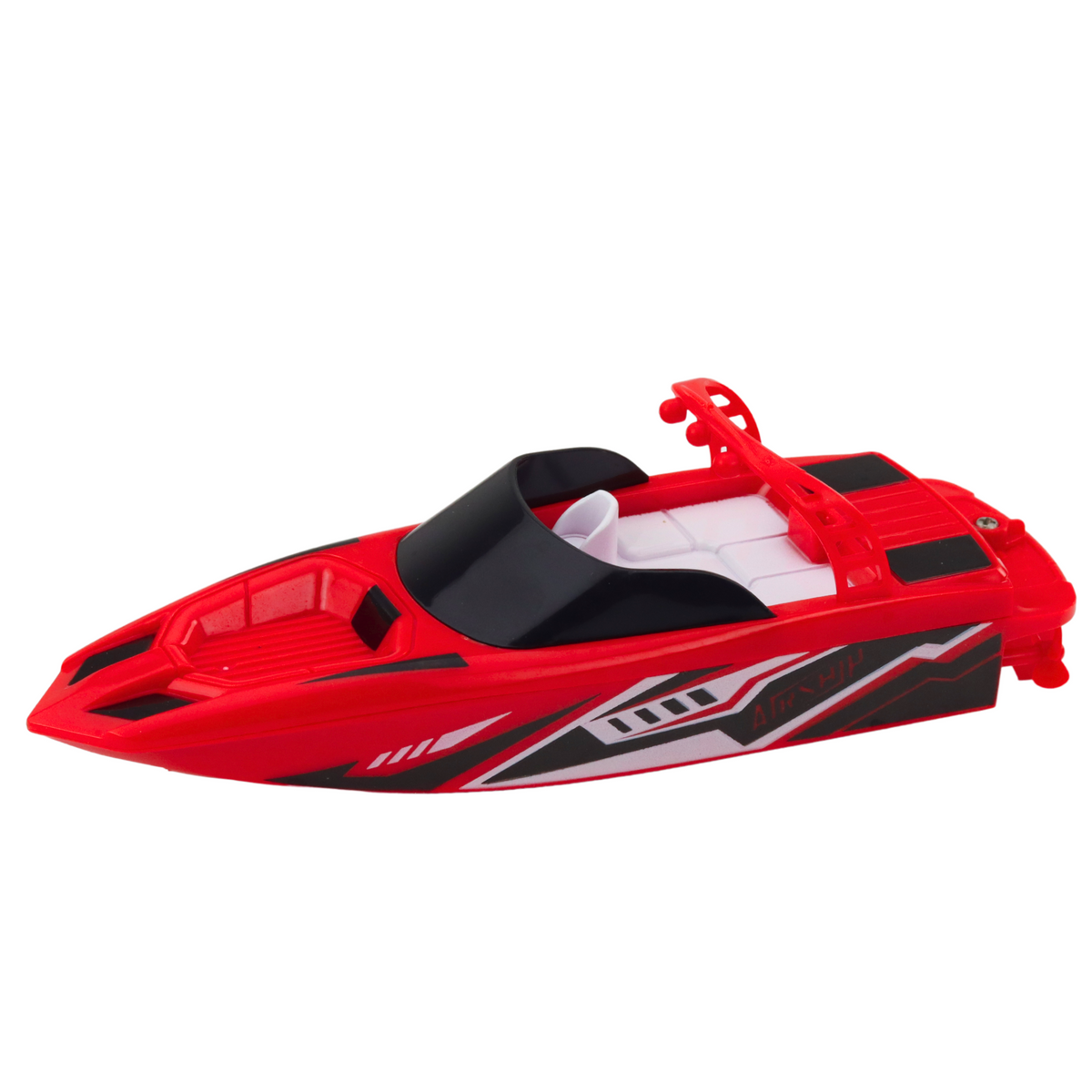 Remote Controlled Rc Motorboat White And Red 15cm