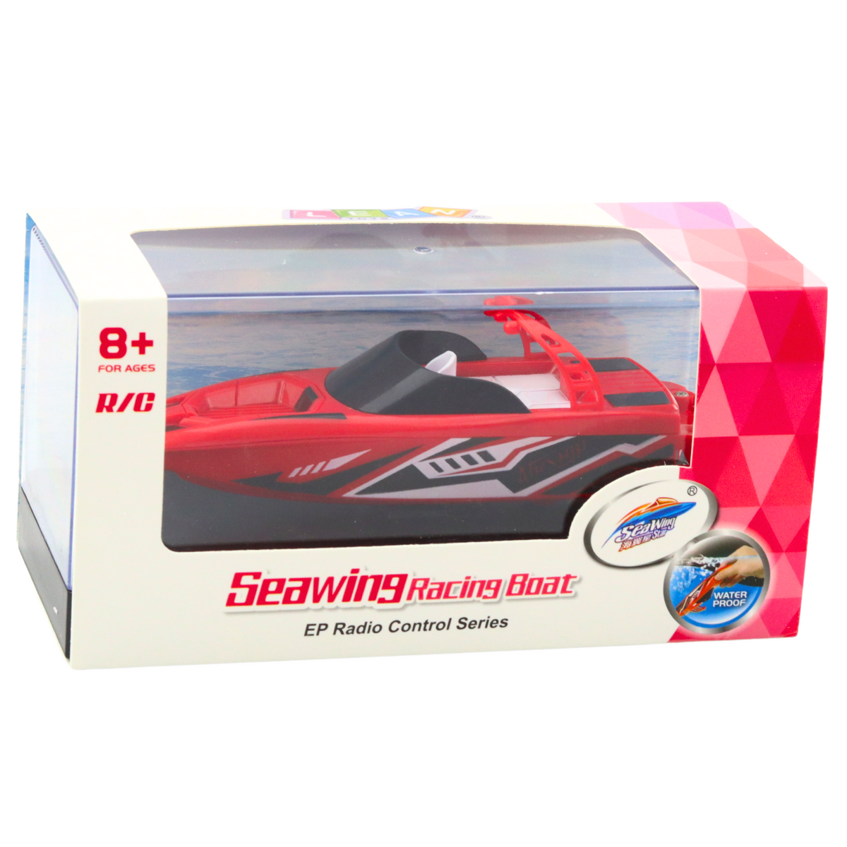 Remote Controlled Rc Motorboat White And Red 15cm