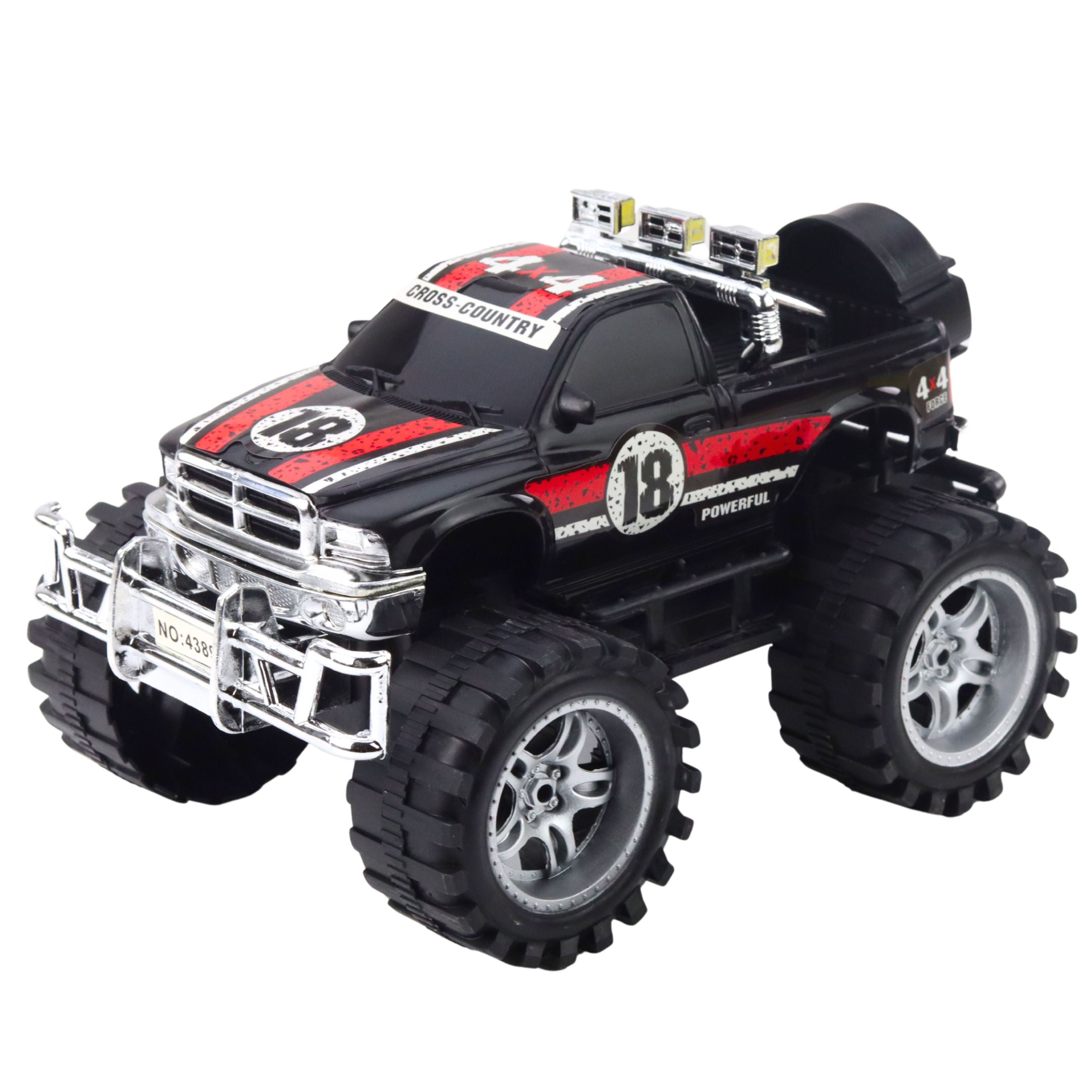 Geländewagen Mit Heckantrieb Rot Und Schwarz