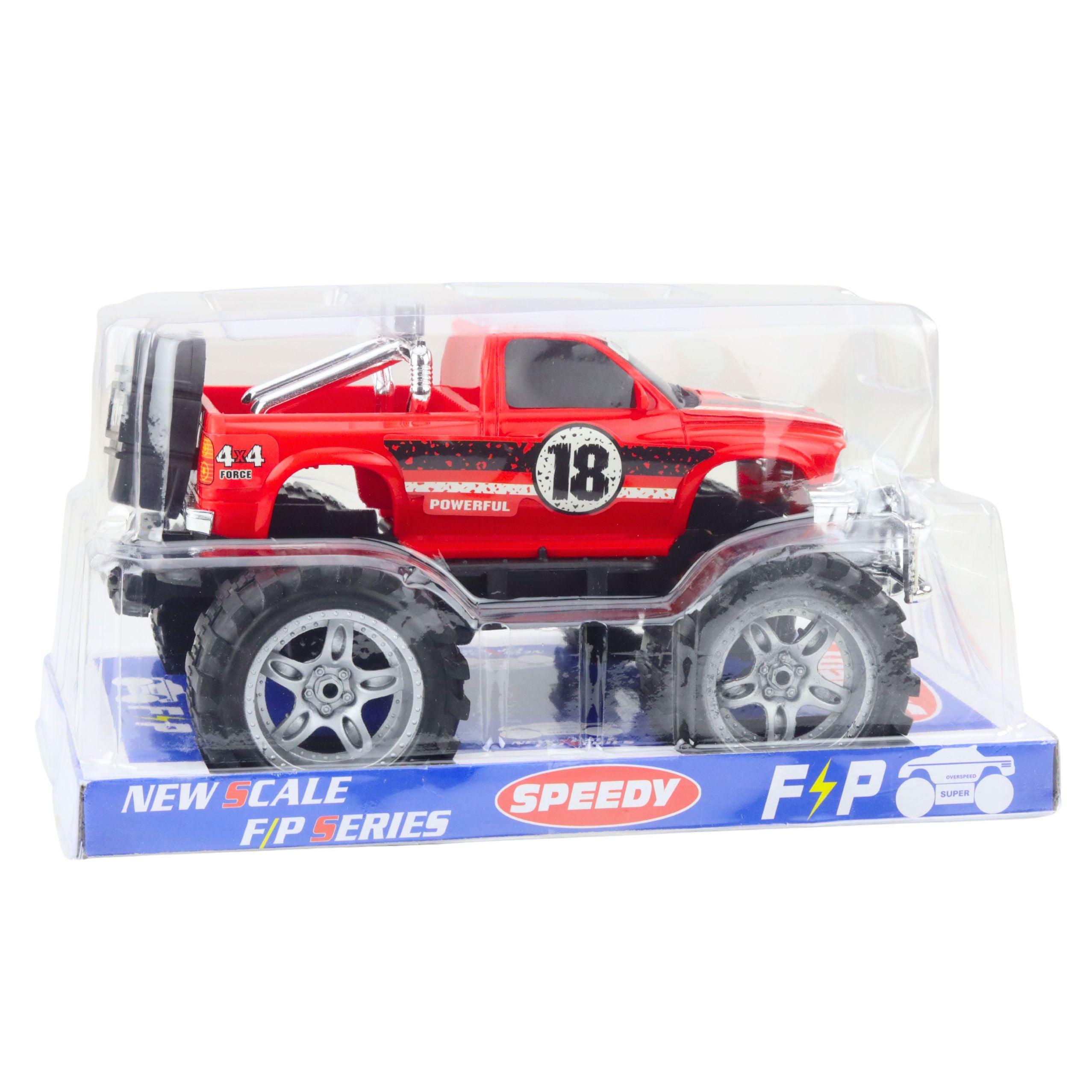 Rear-wheel Drive Off-road Vehicle With Large Wheels Red 27cm