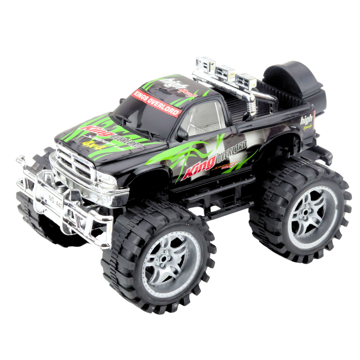 King Rear-wheel Drive Off-road Vehicle Green And Black 27cm