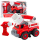 Fire Truck With Turning Boom Remote Controlled 2-in-1 Screwdriver