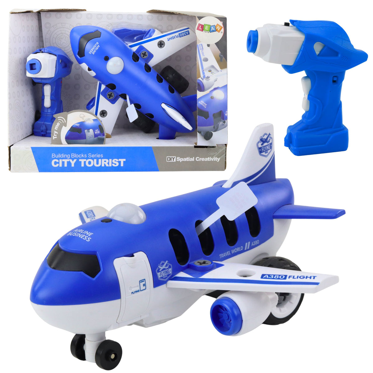 Remote Controlled Screwdriver Rc Plane Blue 2in1