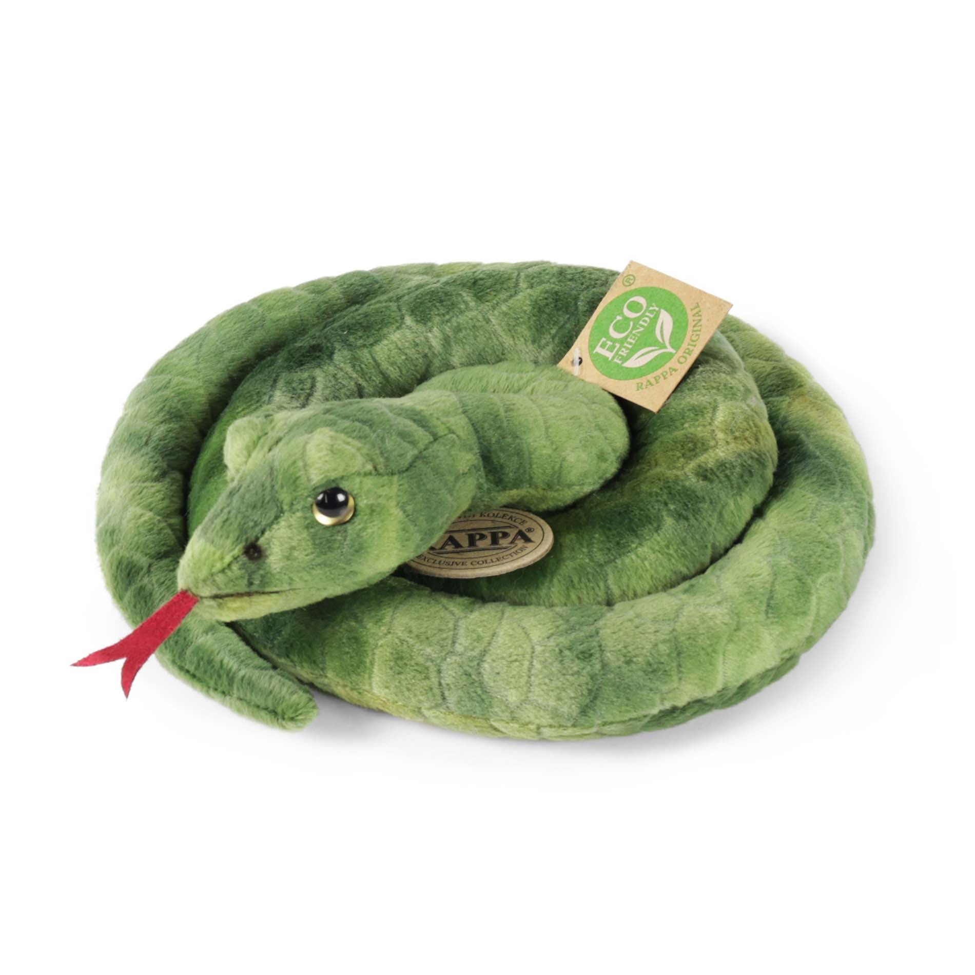Plush Green Snake 90 Cm Eco-friendly