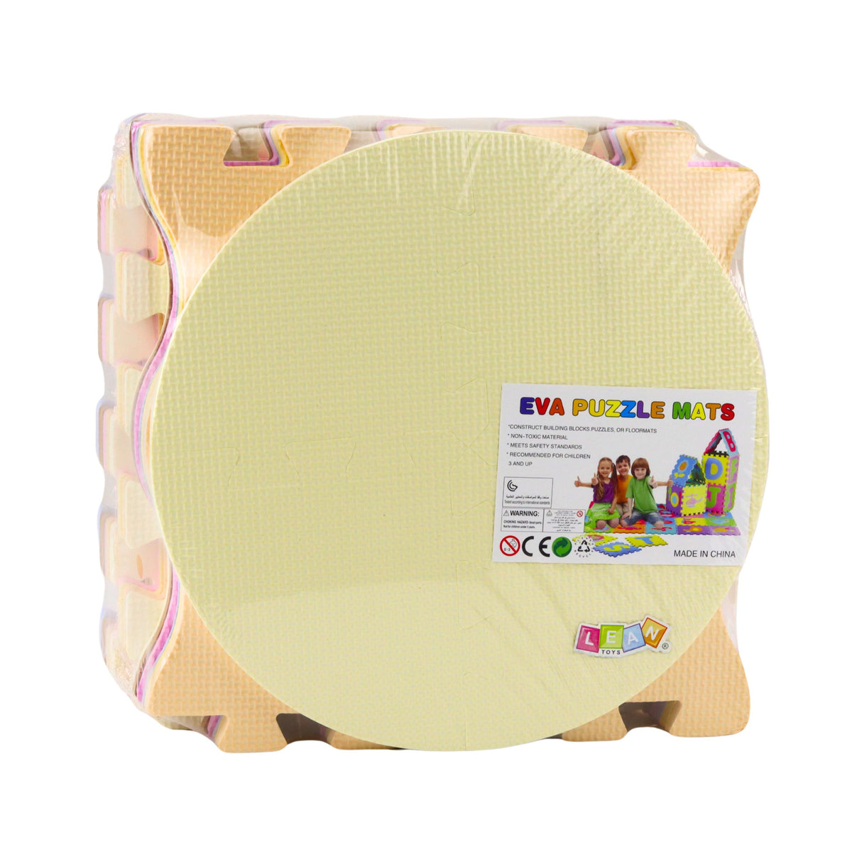 Soft Puzzle Educational Mat Eva Foam Fruits Sweets Pastel 16 Pcs.