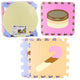 Soft Puzzle Educational Mat Eva Foam Pastel Animals 16 Pcs.